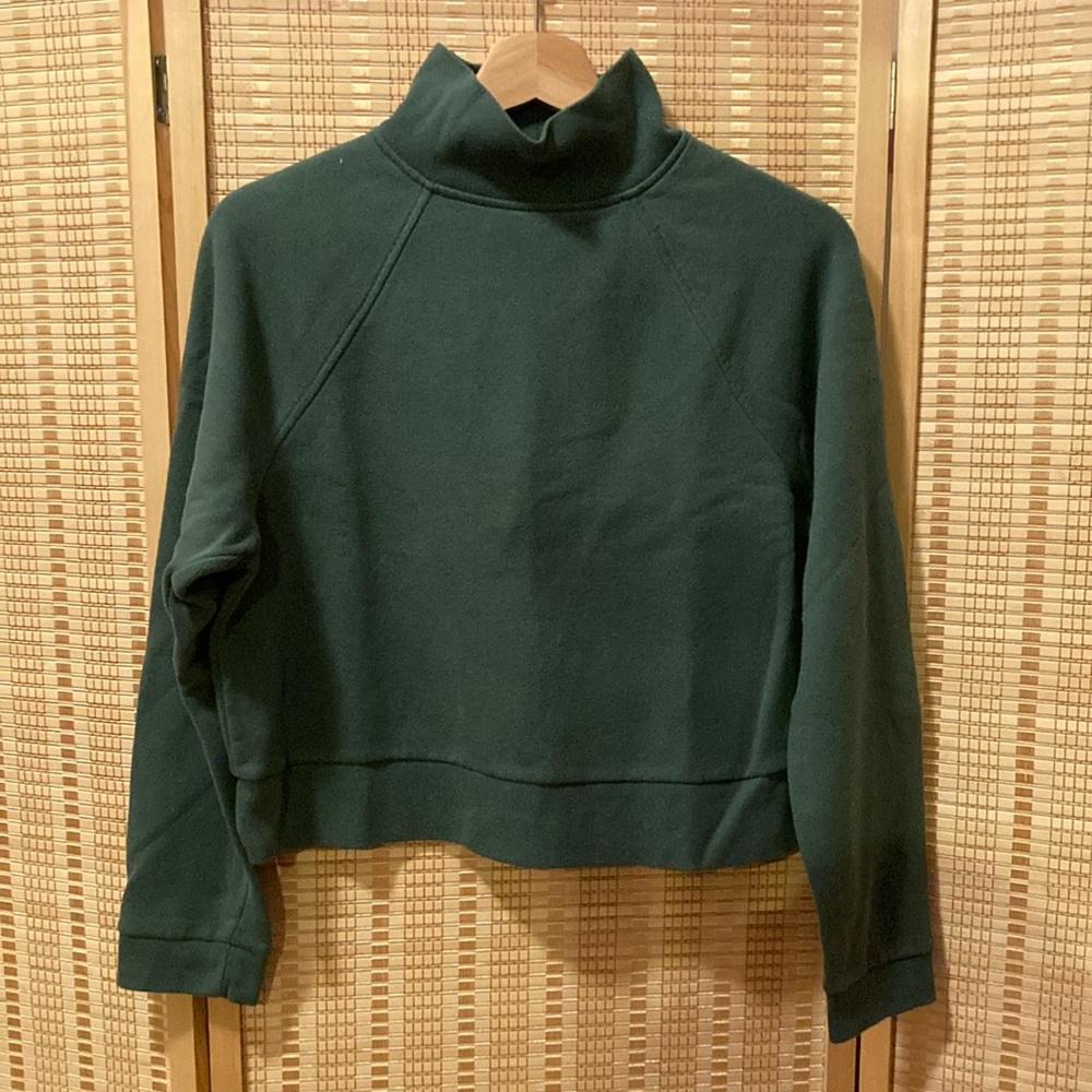 Women’s Teal Turtleneck Sweatshirt
